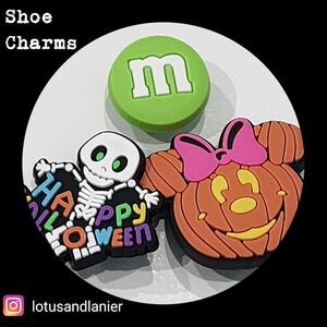Shoe Charms "Happy Halloween" Charms Set of 3